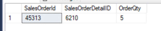 Our first EXEMPT clause only shows the update that occurred in #tmp1. The delete in #tmp1 and insert in #tmp2 cannot be seen because the data doesn't exist in #tmp1. 